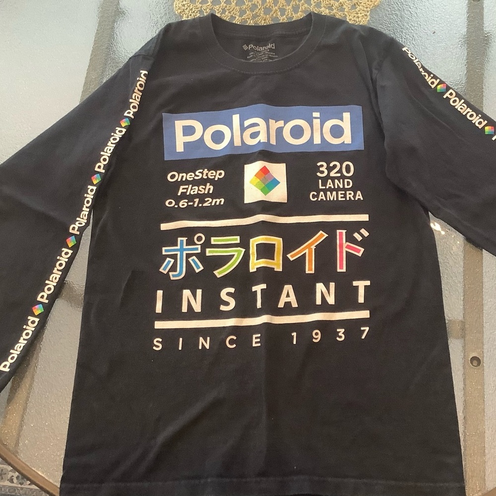 Men's Japanese Polaroid Long-Sleeve Tee (Looks Vintage) EUC